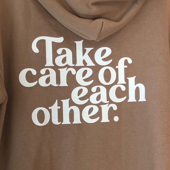 ♦️ Brunette the Label | Brown “take care of each other” Sweater - Picture 4 of 6